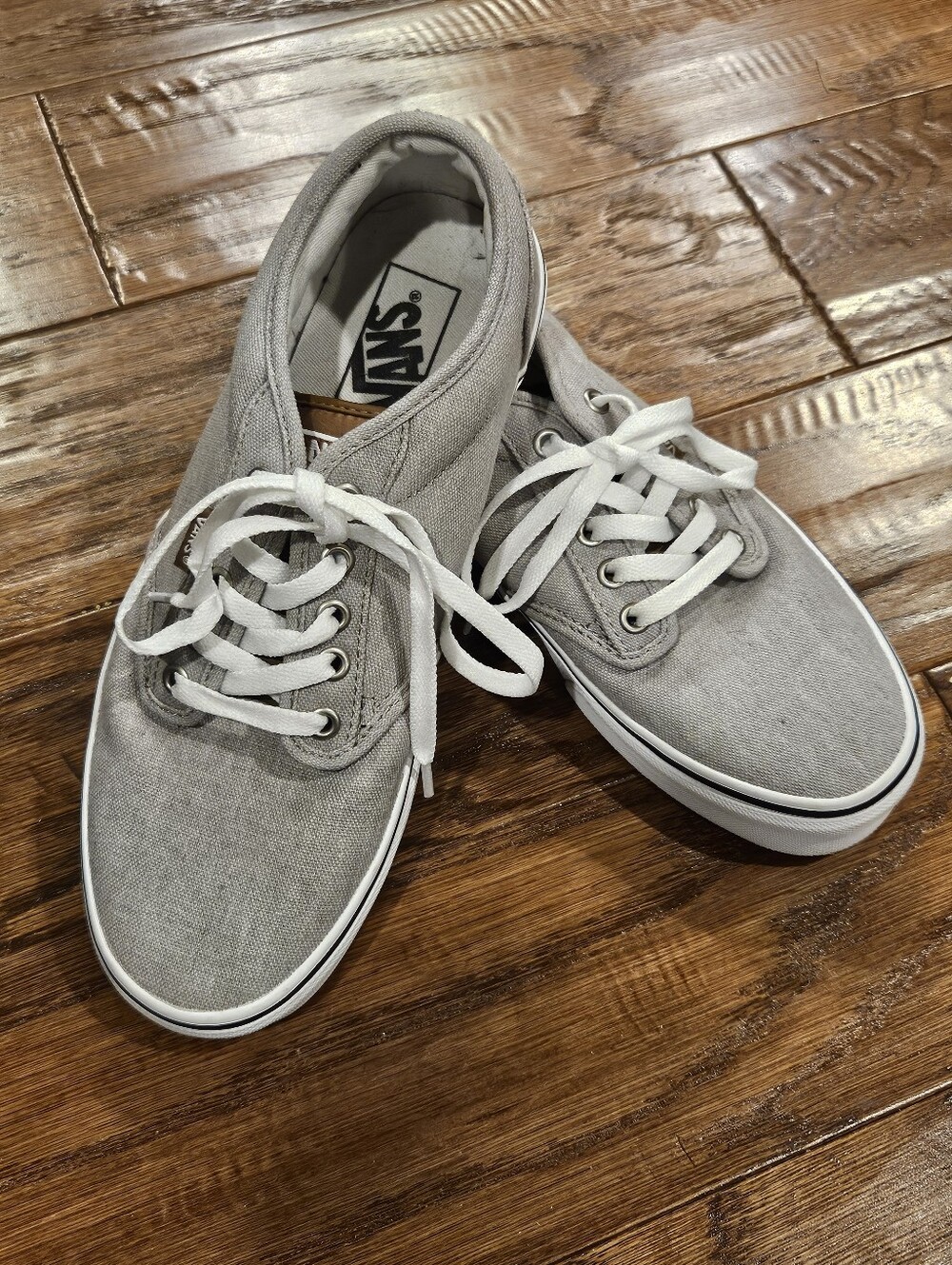 Vans Men's Atwood Low Sneakers, Grey Canvas - Size 8